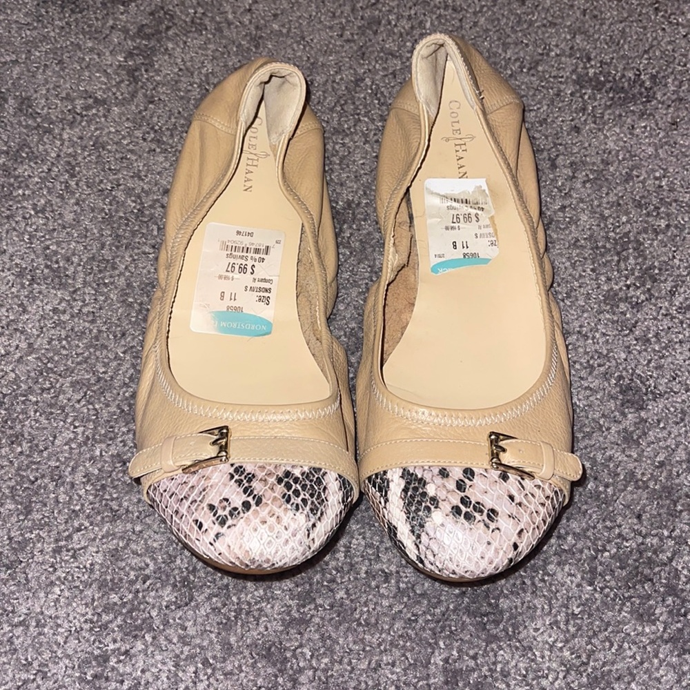 Cole Haan Ballet Cap Toe Slip On Flat Shoes Sz 11